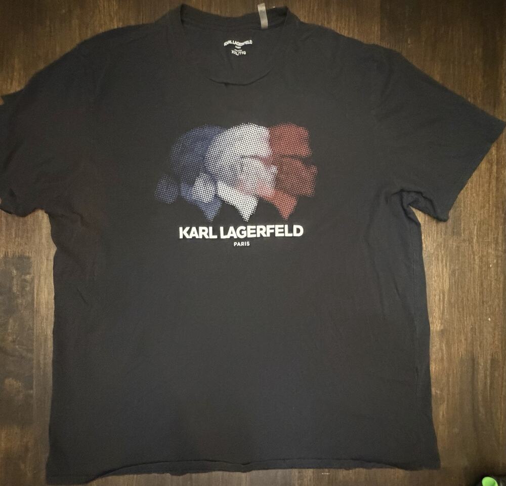 Karl Lagerfeld Black Short Sleeve Tshirt 2XL XXL Perfect